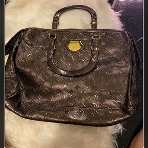 Brown design handbag luggage